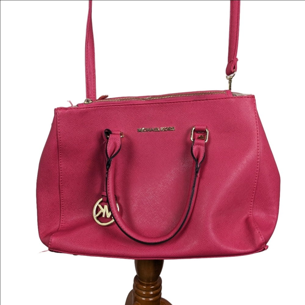 Michael Kors Pink Crossbody Purse - Picture 2 of 11